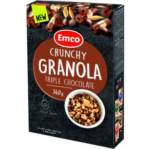 ЕМКО КРЪНЧИ МЮСЛИ 0.340 ГРАНОЛА С ТЪМЕН. МЛЕЧЕН И БЯЛ ШОКОЛАД /8615/