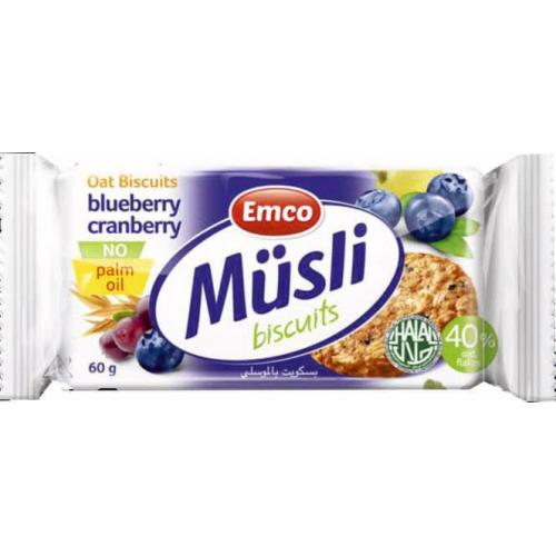 ЕМКО ОВЕСЕНИ БИСКВИТИ 0.060 С БОРОВИНКА И ЧЕРВЕНА БОРОВИНКА /1075/