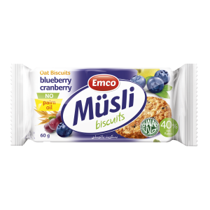 ЕМКО ОВЕСЕНИ БИСКВИТИ 0.060 С БОРОВИНКА И ЧЕРВЕНА БОРОВИНКА /1075/