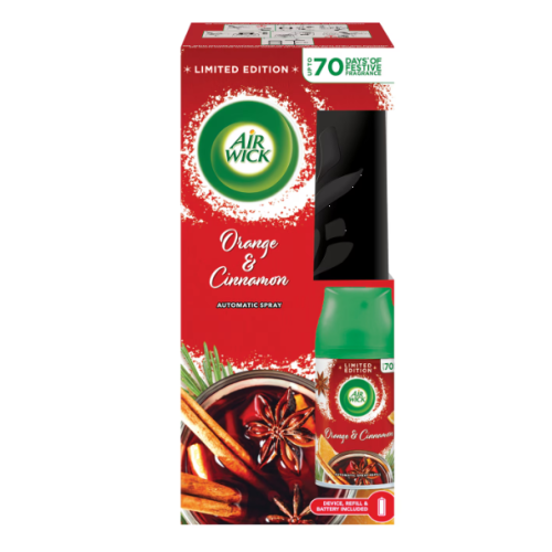 Ароматизатор AIR WICK машинка + резерва 250мл orange и cinnamon