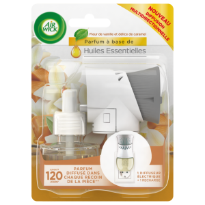 Ароматизатор AIR WICK машинка за контакт + резерва 19мл vanilia и caramel
