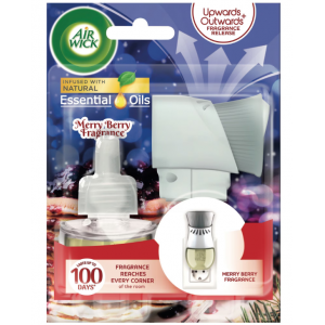 Ароматизатор AIR WICK машинка за контакт + резерва 19мл merry berry