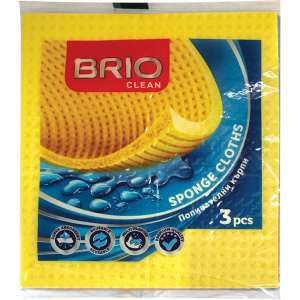 BRIO - ПОПИВАТЕЛНА КЪРПА - 18 Х 20СМ - 3БР В ПАКЕТ