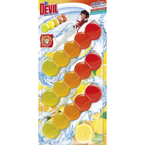 ТОПЧЕТА ЗА ТОАЛЕТНА DR. DEVIL 3х35ГР. LEMON FRESH