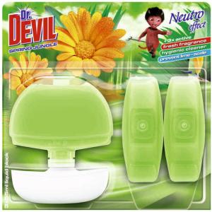 КОШНИЦА WC  DR. DEVIL + 3БР  ПЪЛНИТЕЛ 3х55МЛ NE SPRING JUNGLE