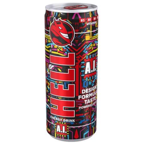 ЕНЕРГИЙНА НАПИТКА HELL 0.250 А.I. ГОРСКИ ПЛОДОВЕ И ТУТИ ФРУТИ