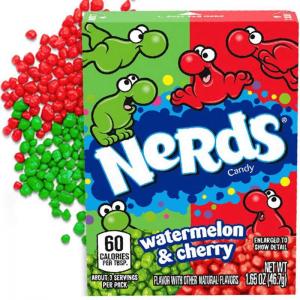 ЗАХАРНИ ДРАЖЕТА NERDS ДИНЯ И ЧЕРЕША 46.7гр