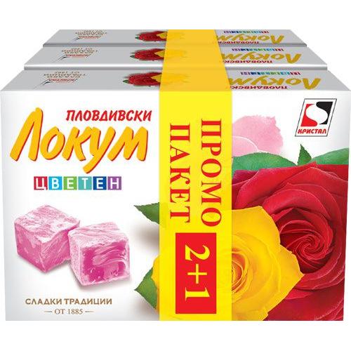 ПРОМО 2+1 КРИСТАЛ ЛОКУМ 0.140 ЦВЕТЕН