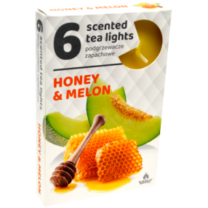 АРОМАТНИ ЧАЕНИ СВЕЩИ 6бр МЕД И ПЪПЕШ 75гр