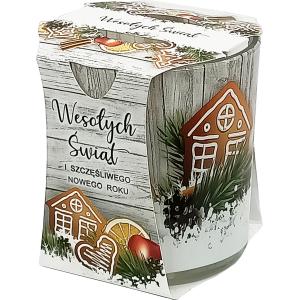 АРОМАТНА СВЕЩ В ТЯСНА ЧАША ДЖИНДЖИФИЛОВА КЪЩА