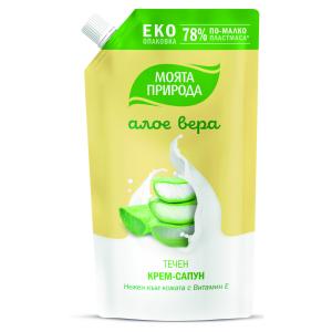 МОЯТА ПРИРОДА ТЕЧЕН КРЕМ САПУН АЛОЕ ВЕРА 0.600 ПЪЛНИТЕЛ