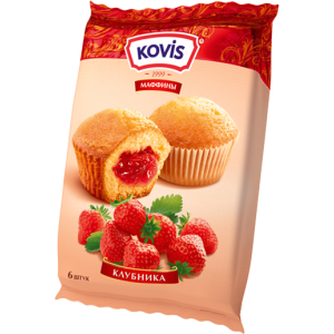 МЪФИНИ KOVIS 0.200 С ЯГОДОВ ПЪЛНЕЖ