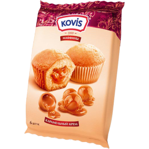 МЪФИНИ KOVIS 0.200 С КАРАМЕЛОВ ПЪЛНЕЖ