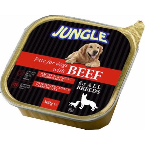 ДЖАНГЪЛ ПАСТЕТ ЗА КУЧЕТА 0.300 С ТЕЛЕШКО МЕСО