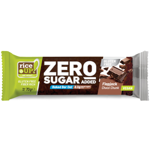 RICEUP ZERO SUGAR GLUTEN FREE ОВЕСЕН БАР ШОКО ЧЪНК 70G