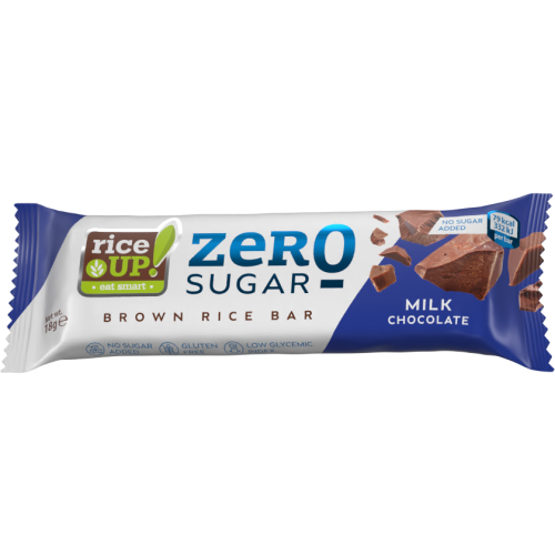 RICEUP ZERO SUGAR ОРИЗОВ БАР МЛЕЧЕН ШОКОЛАД 18G