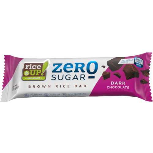 RICEUP ZERO SUGAR ОРИЗОВ БАР  ТЪМЕН ШОКОЛАД 18G