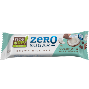 RICEUP ZERO SUGAR ОРИЗОВ БАР КОКОС И МЛЕЧЕН ШОКОЛАД 18G