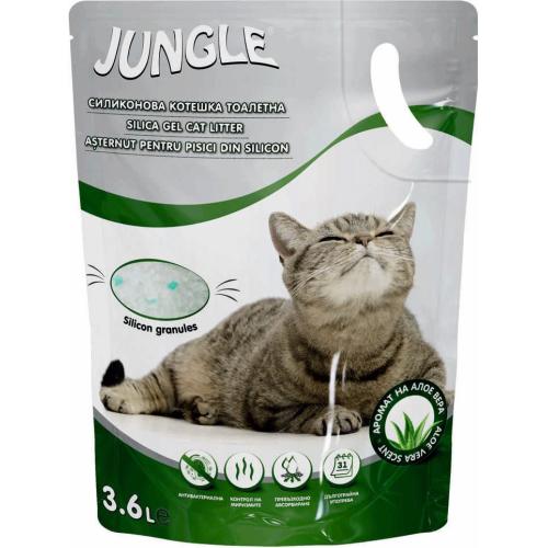 ДЖАНГЪЛ КОТЕШКА WC СИЛИКОНОВИ ГРАНУЛИ АЛОЕ ВЕРА 3.600