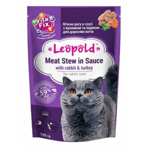 LEOPOLD СЪС ЗАЕК И ПУЙКА ЗА КОТКИ ПАУЧ 0.100