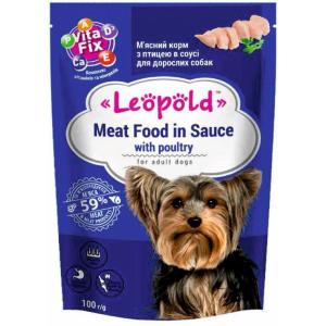 LEOPOLD ПАУЧ 0.100 С ПТИЧЕ МЕСО В СОС ЗА КУЧЕТА В ЗРЯЛА ВЪЗРАСТ