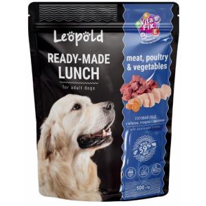 LEOPOLD ПАУЧ 0.500 С ПТИЧЕ МЕСО И ЗЕЛЕНЧУЦИ ЗА КУЧЕТА В ЗРЯЛА ВЪЗРАСТ