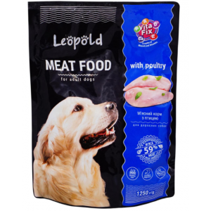 LEOPOLD С ПТИЧЕ МЕСО ЗА КУЧЕТА В ЗРЯЛА ВЪЗРАСТ ПАУЧ 1.250