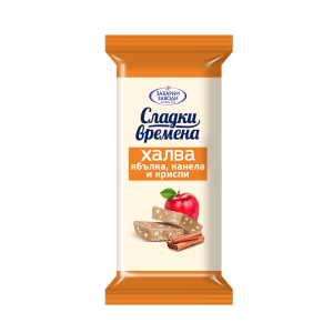 СЛЪНЧОГЛЕДОВА ХАЛВА 0.030 С ЯБЪЛКА, КАНЕЛА И КРИСПИ