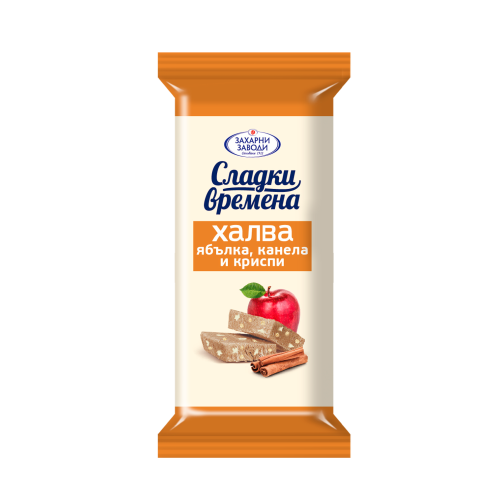 СЛЪНЧОГЛЕДОВА ХАЛВА 0.030 С ЯБЪЛКА, КАНЕЛА И КРИСПИ