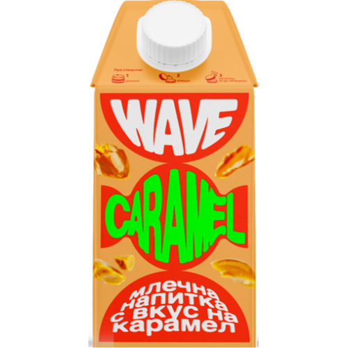 ФИБЕЛА WAVE ПЛОДОВО МЛЯКО 0.500 КАРАМЕЛ
