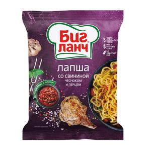 БИГ ЛАНЧ ИНСТАНТНИ НУДЪЛИ 0.075 СЪС СВИНСКО, ЧЕСЪН И ПИПЕР
