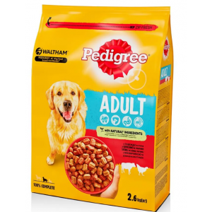 ПЕДИГРИ СУХО 0.500 ГОВЕЖДО И ЗЕЛЕНЧУЦИ