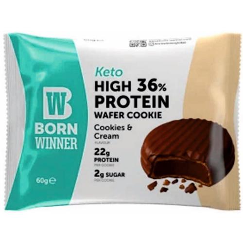 BORN WINNER ПРОТЕИНОВО КУКИ KETO Cookies and cream 60g