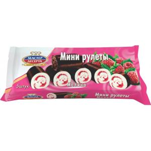 МИНИ РУЛА МАСТЕР ДЕСЕРТА 0.175 ВАНИЛОВ КРЕМ, МАЛИНОВ ПЪРНЕЖ И ГЛАЗУРА