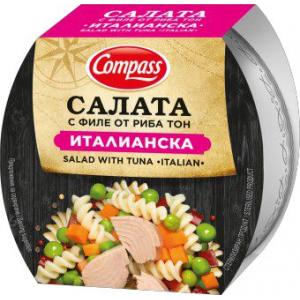 КОМПАС САЛАТА 0.160 ИТАЛИАНСКА С ФИЛЕ ОТ РИБА ТОН