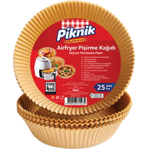 ПИКНИК ХАРТИЯ ЗА ПЕЧЕНЕ НА AIRFRYER р-р: 16х4.5 см 25бр.