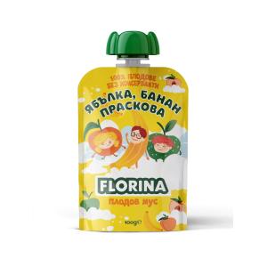 ФЛОРИНА 100пр Ябълка, банан, праскова 100 гр.