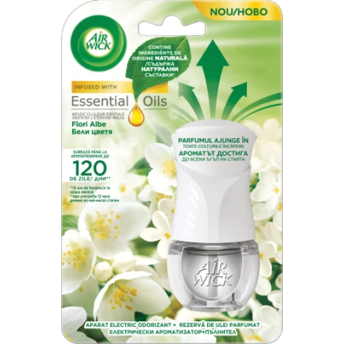 Машинка AIRWICK за контакт white flowers