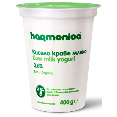 ХАРМОНИКА БИО КРАВЕ КИСЕЛО МЛЯКО 0.400 3.6%