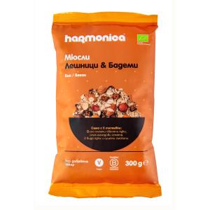 ХАРМОНИКА БИО МЮСЛИ С ЛЕШНИЦИ И БАДЕМИ 0.300