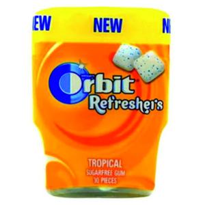 ОРБИТ РЕФРЕШЪРС ТРОПИКАЛ БУТИЛКА 30 БР