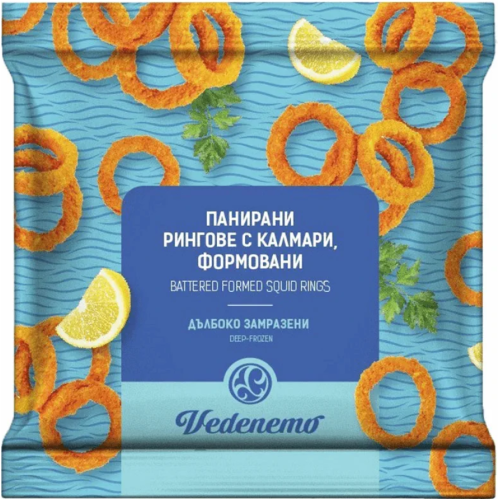 ПАНИРАНИ КАЛМАРЕНИ РИНГОВЕ VEDENEMO 400ГР.