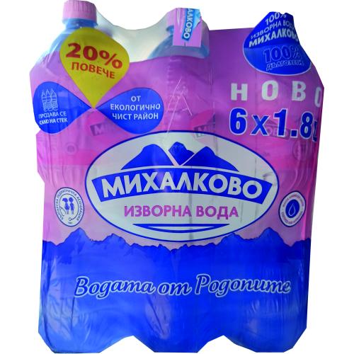 МИХАЛКОВО ИЗВОРНА ВОДА стек 6х1.800