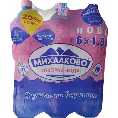 МИХАЛКОВО ИЗВОРНА ВОДА стек 6х1.800