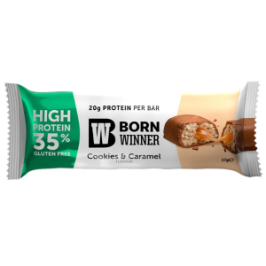 BORN WINNER ПРОТЕИНОВ БАР ПЪЛНЕЖ COOKIES AND CARAMEL 0.057