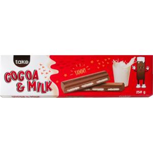 ТАКО КАКАОВ БАР 0.250 С МЛЕЧЕН КРЕМ