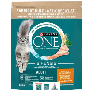 ONE ADULT КОТКА ПИЛЕ И ПШЕНИЦА 0.800