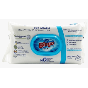 БИНГО SURFACE CLEANING TOWELS 96бр SOAP