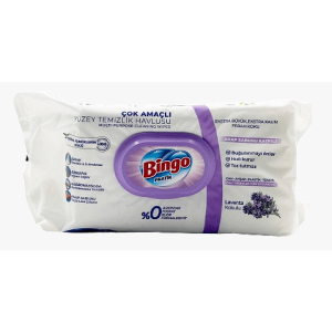 БИНГО SURFACE CLEANING TOWELS 96бр LAVENDER