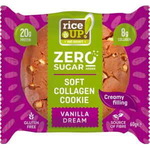 RICEUP ZERO SUGAR COLLAGEN COOKIE ВАНИЛИЯ С ПЪЛНЕЖ 60G